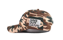 Load image into Gallery viewer, “Save our culture” camo cap