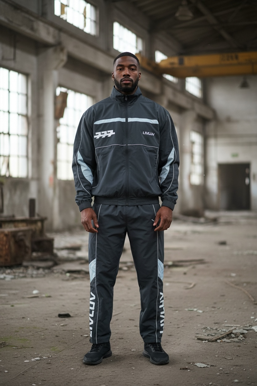 Lunar flare nylon full tracksuit