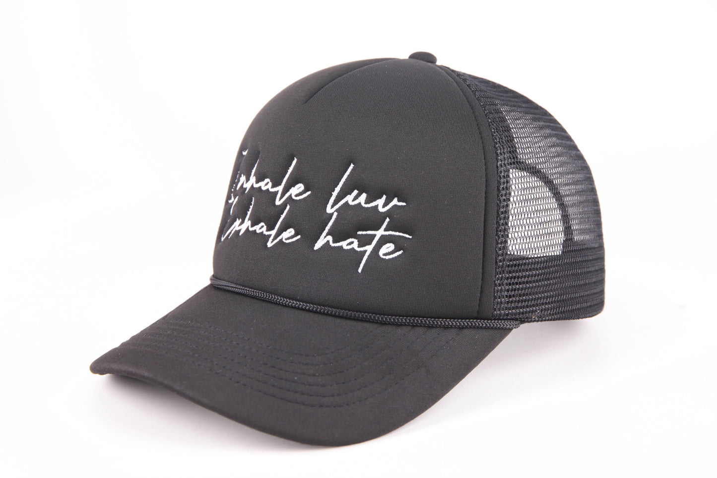 Slogan trucker cap